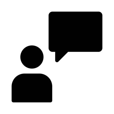 Sohbet mesajı vektör illüstrasyonu 