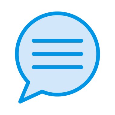 Sohbet mesajı vektör illüstrasyonu 