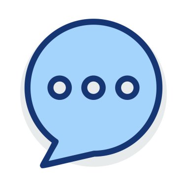 Sohbet mesajı vektör illüstrasyonu 