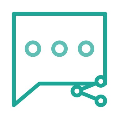 Sohbet mesajı vektör illüstrasyonu 