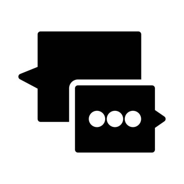 Sohbet mesajı vektör illüstrasyonu 