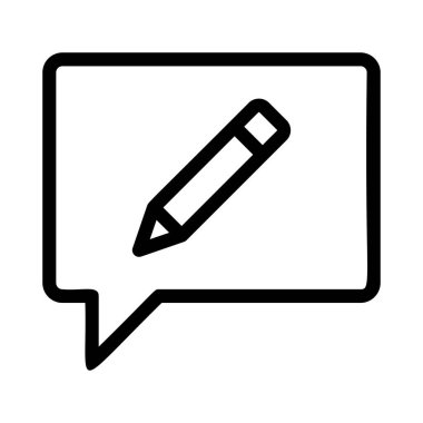 Sohbet mesajı vektör illüstrasyonu 