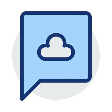 Sohbet mesajı vektör illüstrasyonu 