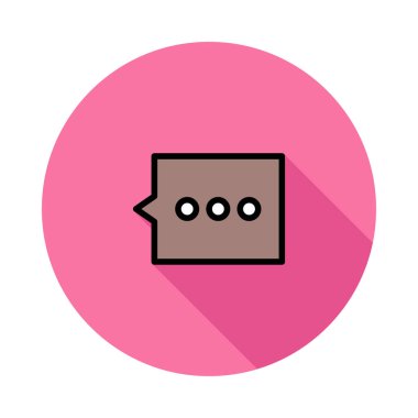 Sohbet mesajı vektör illüstrasyonu 