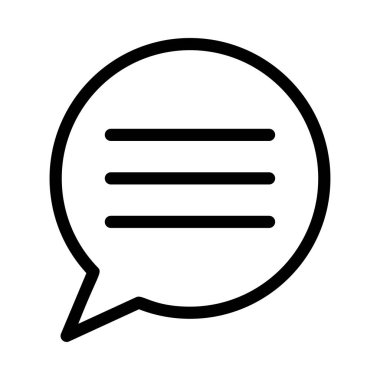 Sohbet mesajı vektör illüstrasyonu 