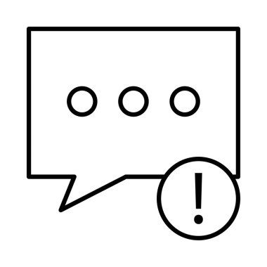 Sohbet mesajı vektör illüstrasyonu 