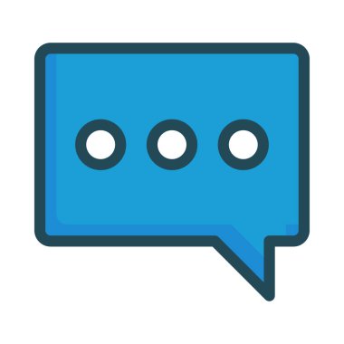 Sohbet mesajı vektör illüstrasyonu 