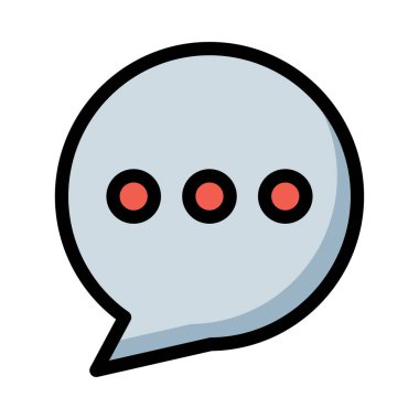 Sohbet mesajı vektör illüstrasyonu 