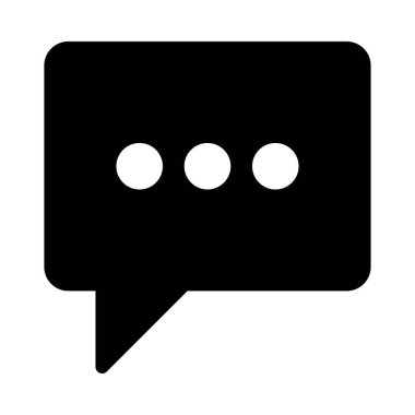 Sohbet mesajı vektör illüstrasyonu 