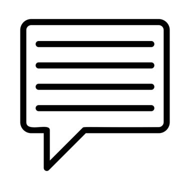 Sohbet mesajı vektör illüstrasyonu 