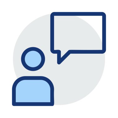 Sohbet mesajı vektör illüstrasyonu 