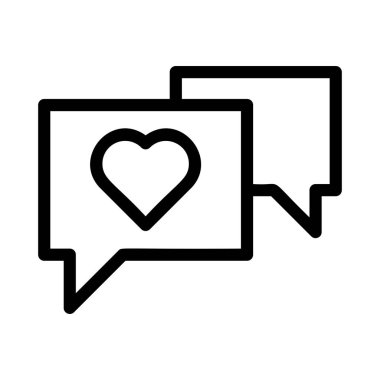 Sohbet mesajı vektör illüstrasyonu 