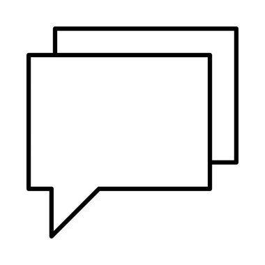 Sohbet mesajı vektör illüstrasyonu 