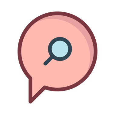 Sohbet mesajı vektör illüstrasyonu 