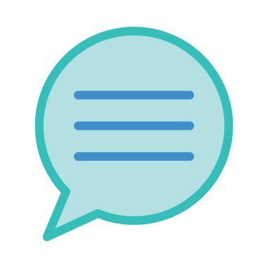 Sohbet mesajı vektör illüstrasyonu 