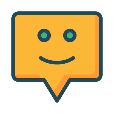 Sohbet mesajı vektör illüstrasyonu 