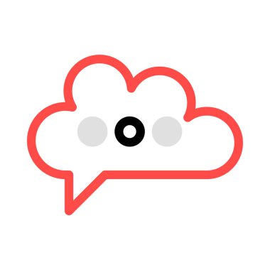 Sohbet mesajı vektör illüstrasyonu 