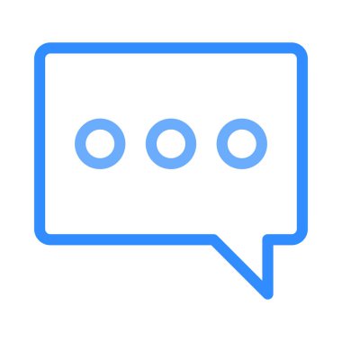 Sohbet mesajı vektör illüstrasyonu 