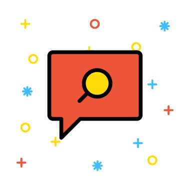 Sohbet mesajı vektör illüstrasyonu 