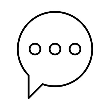 Sohbet mesajı vektör illüstrasyonu 