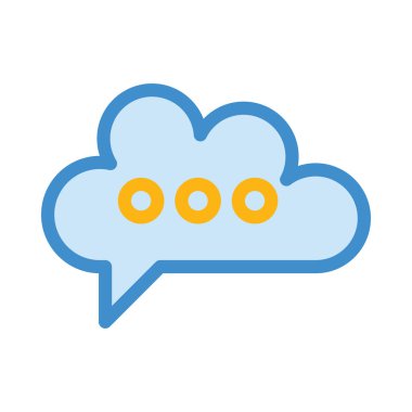 Sohbet mesajı vektör illüstrasyonu 