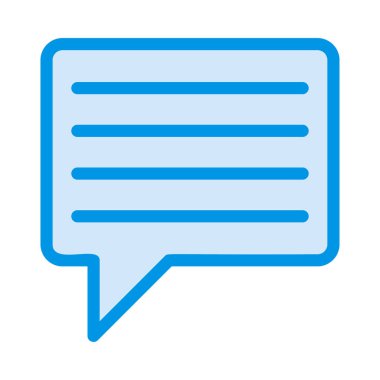 Sohbet mesajı vektör illüstrasyonu 