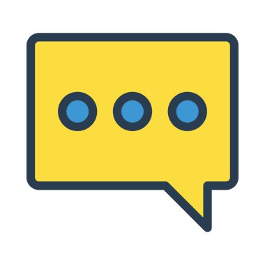 Sohbet mesajı vektör illüstrasyonu 