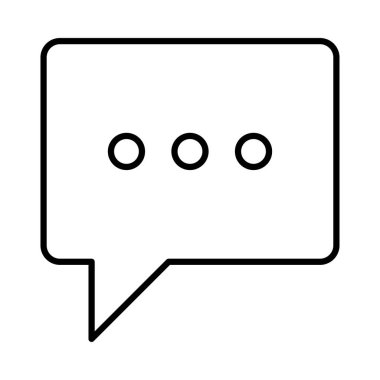 Sohbet mesajı vektör illüstrasyonu 