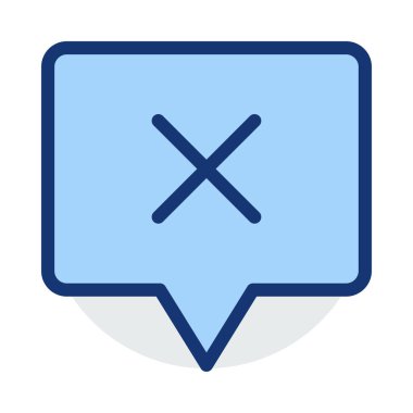 Sohbet mesajı vektör illüstrasyonu 