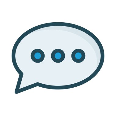 Sohbet mesajı vektör illüstrasyonu 