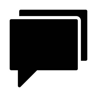 Sohbet mesajı vektör illüstrasyonu 