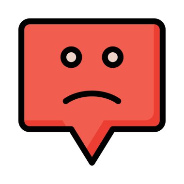 Sohbet mesajı vektör illüstrasyonu 