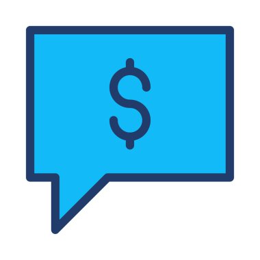 Sohbet mesajı vektör illüstrasyonu 