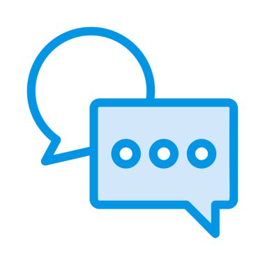 Sohbet mesajı vektör illüstrasyonu 