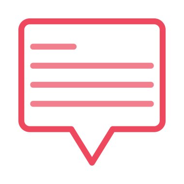 Sohbet mesajı vektör illüstrasyonu 