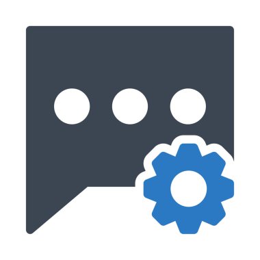 Sohbet mesajı vektör illüstrasyonu 