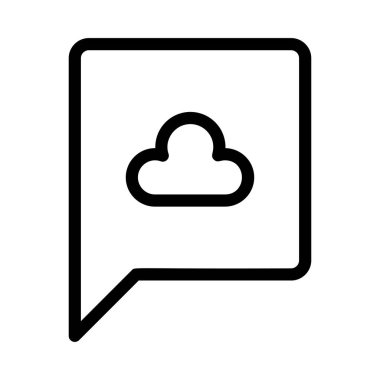 Sohbet mesajı vektör illüstrasyonu 