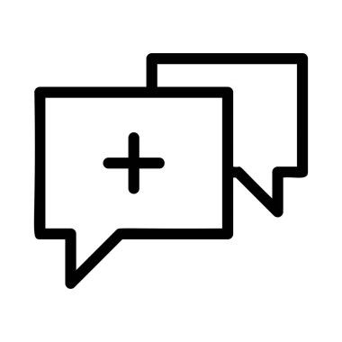 Sohbet mesajı vektör illüstrasyonu 