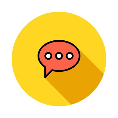 Sohbet mesajı vektör illüstrasyonu 