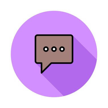 Sohbet mesajı vektör illüstrasyonu 