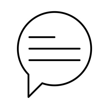 Sohbet mesajı vektör illüstrasyonu 