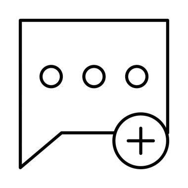 Sohbet mesajı vektör illüstrasyonu 