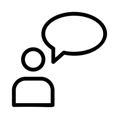 Sohbet mesajı vektör illüstrasyonu 