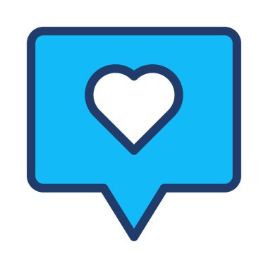 Sohbet mesajı vektör illüstrasyonu 