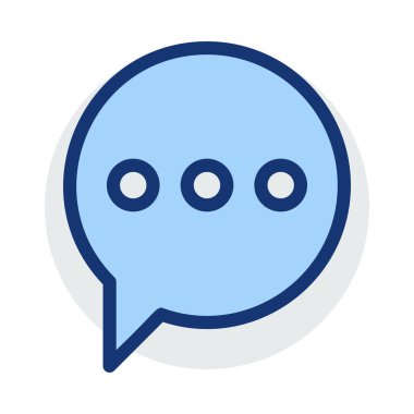 Sohbet mesajı vektör illüstrasyonu 