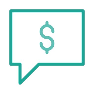 Sohbet mesajı vektör illüstrasyonu 