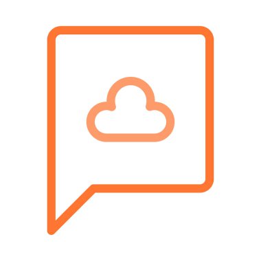 Sohbet mesajı vektör illüstrasyonu 