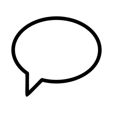 Sohbet mesajı vektör illüstrasyonu 