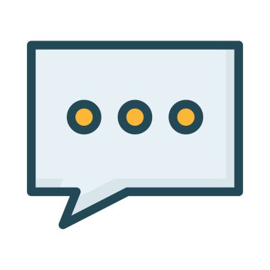 Sohbet mesajı vektör illüstrasyonu 