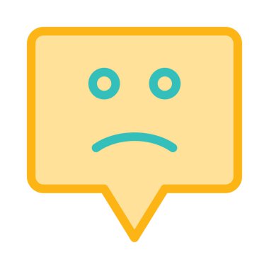 Sohbet mesajı vektör illüstrasyonu 